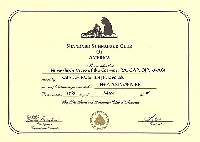 certificate performance